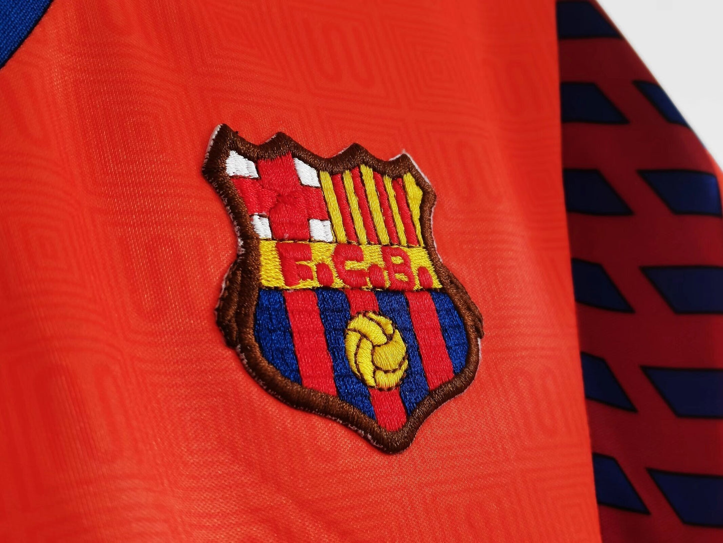 Barcelona 1991-1992 Away Orange Jersey