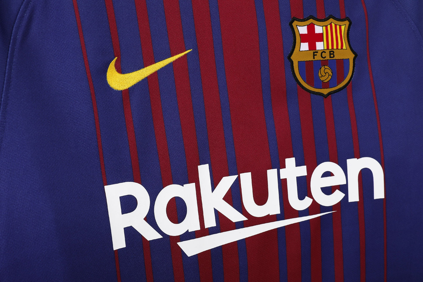 Maillot de Foot Rétro Manches Longues Domicile Barcelone 2017-2018