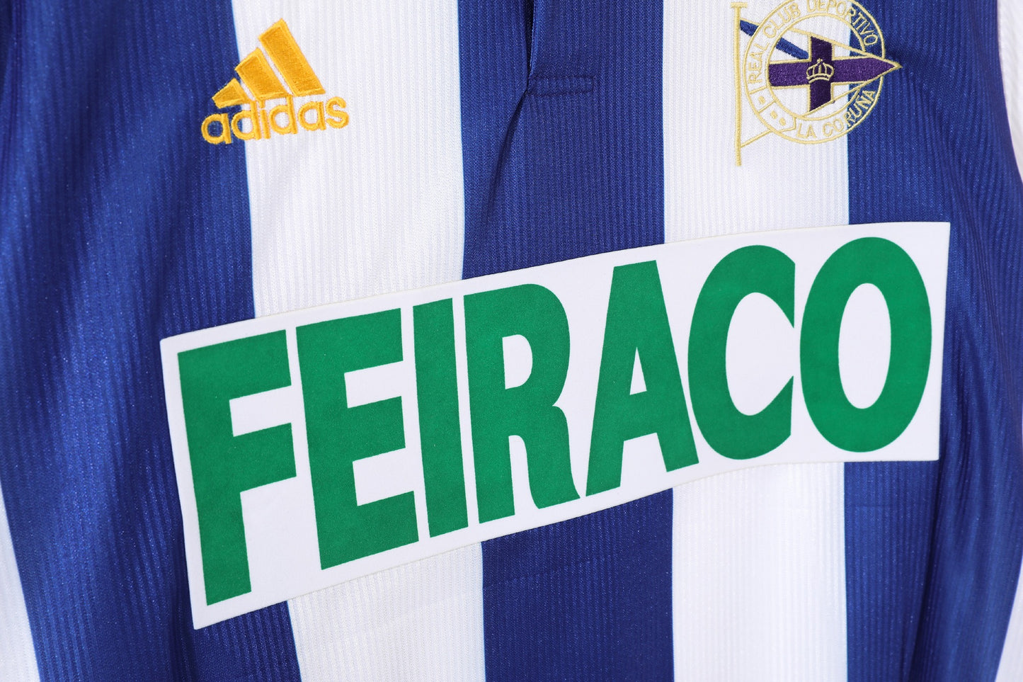 Deportivo La Coruña 1999-2000 Home Albiceleste Retro Football Shirt