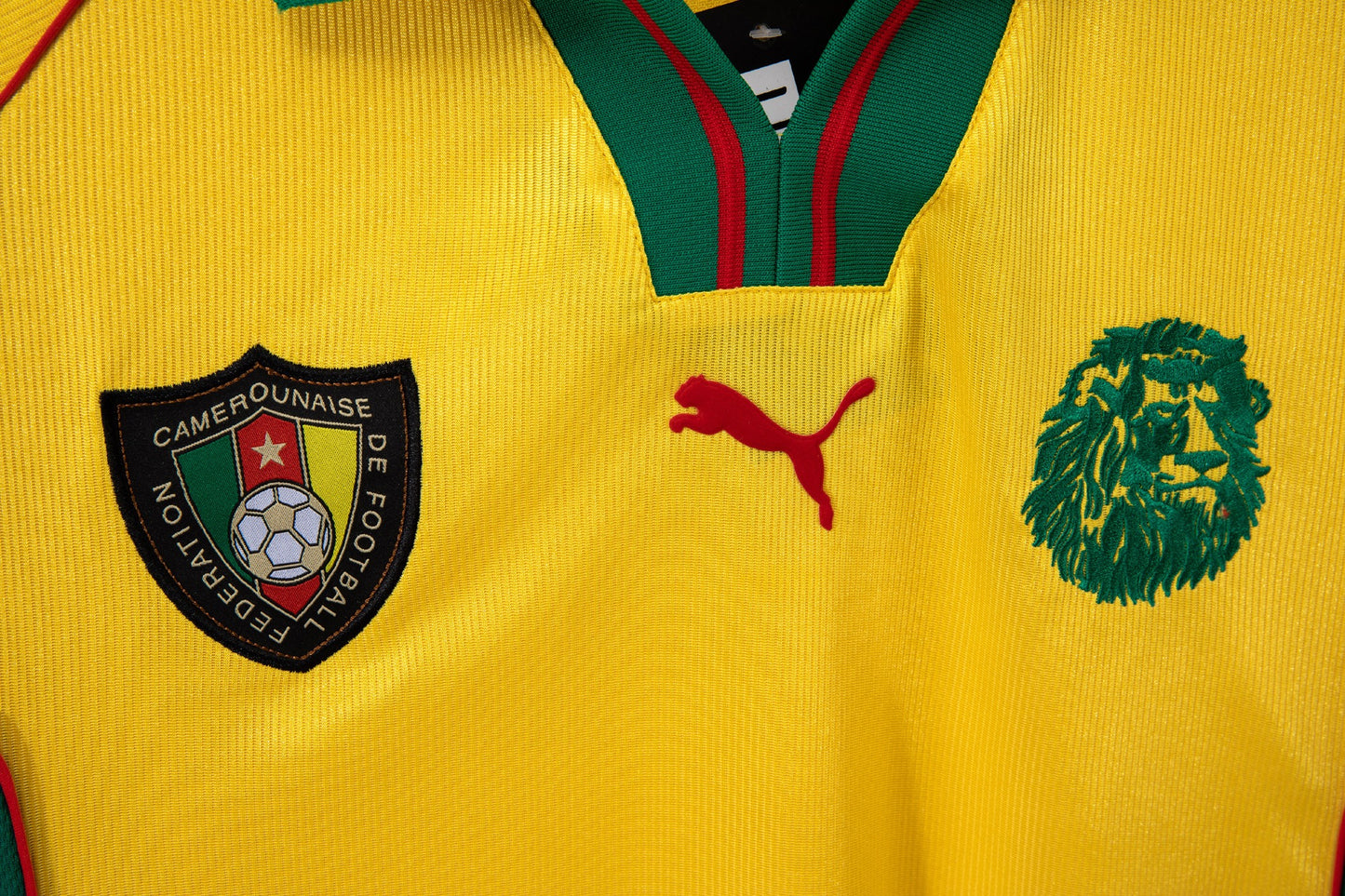 Cameroon 1998-1999 Away Yellow Retro Football Shirt