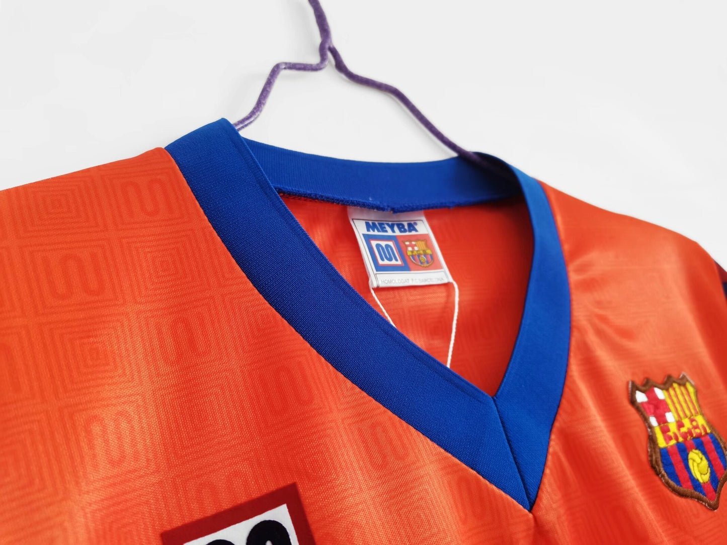 Barcelona 1991-1992 Away Orange Jersey