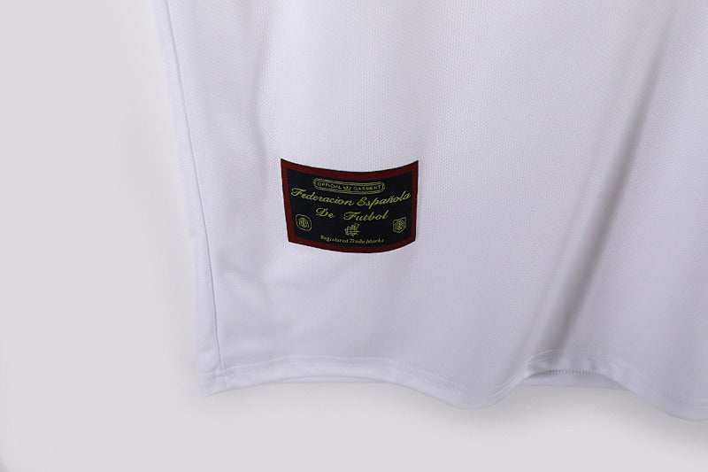 España 1996 Segunda Camiseta Visitante Blanca