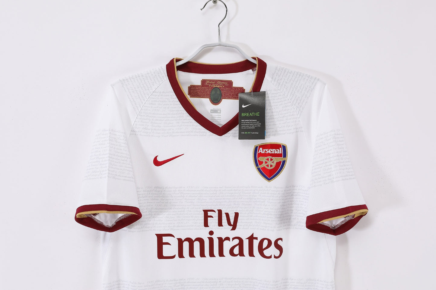 Maillot extérieur blanc Arsenal 2007-2008