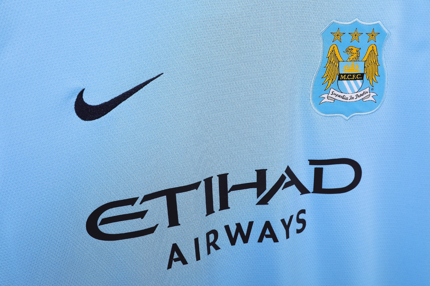 Maillot de Football Rétro Domicile Manchester City 2013-2014