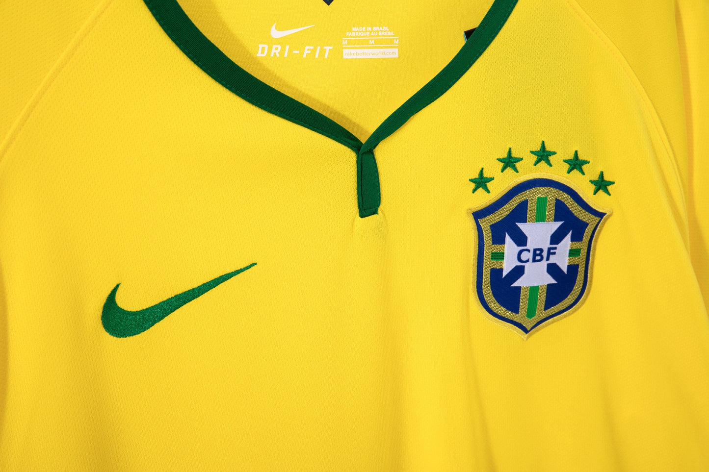 Maillot de football rétro domicile Brésil 2014