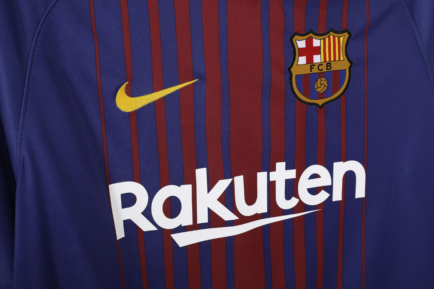 Maillot de football rétro domicile Barcelone 2017-2018
