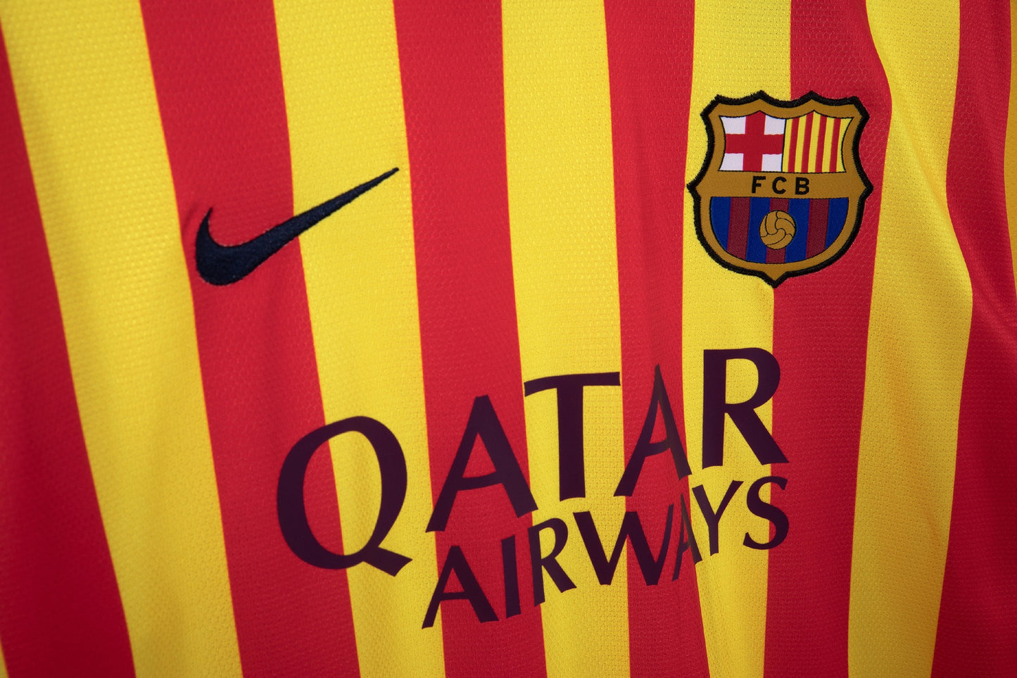 Maillot de Foot Rétro Extérieur Jaune Barcelone 2013-2014