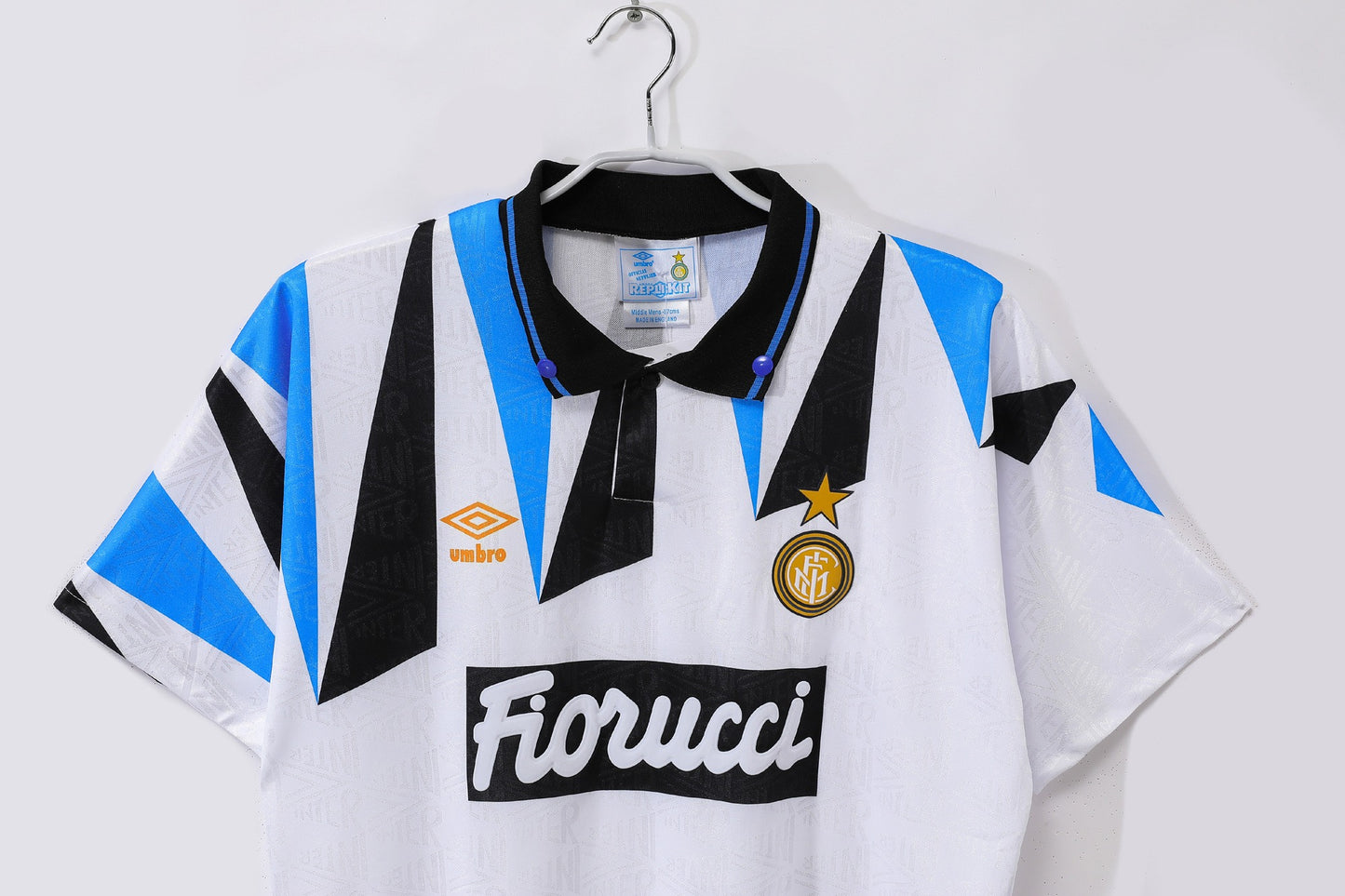 Inter Milan 1992-1993 Away White Retro Football Shirt