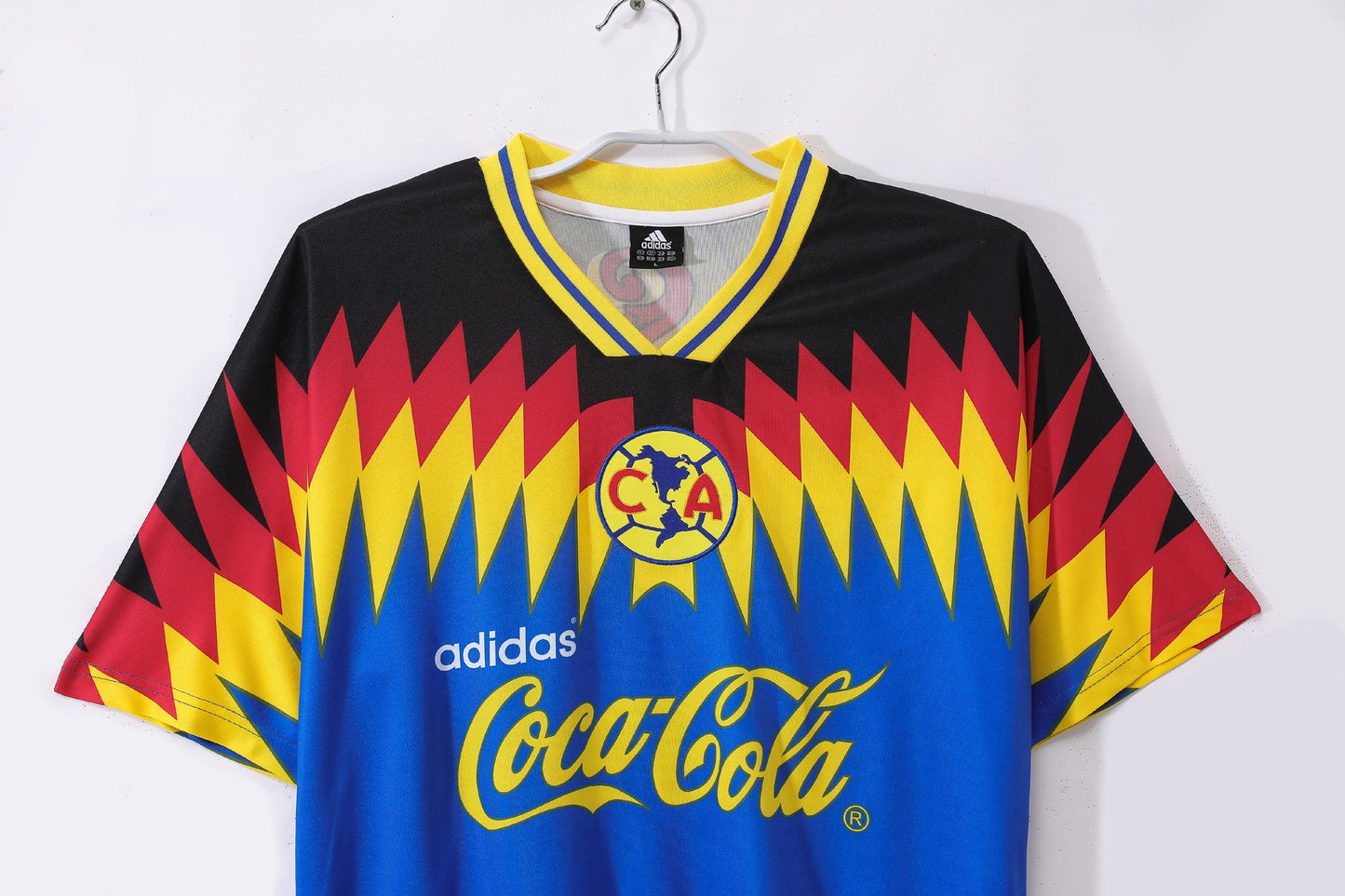Maillot de football rétro extérieur bleu Club América 1995