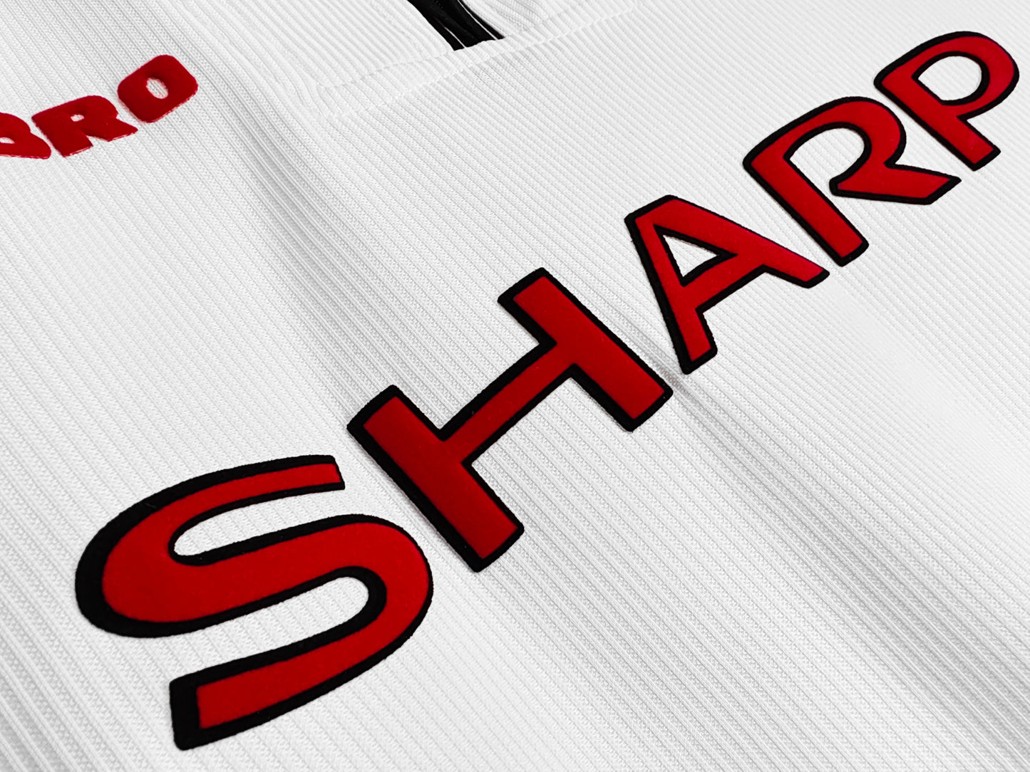 Maillot extérieur blanc à manches longues Manchester United 1998-1999