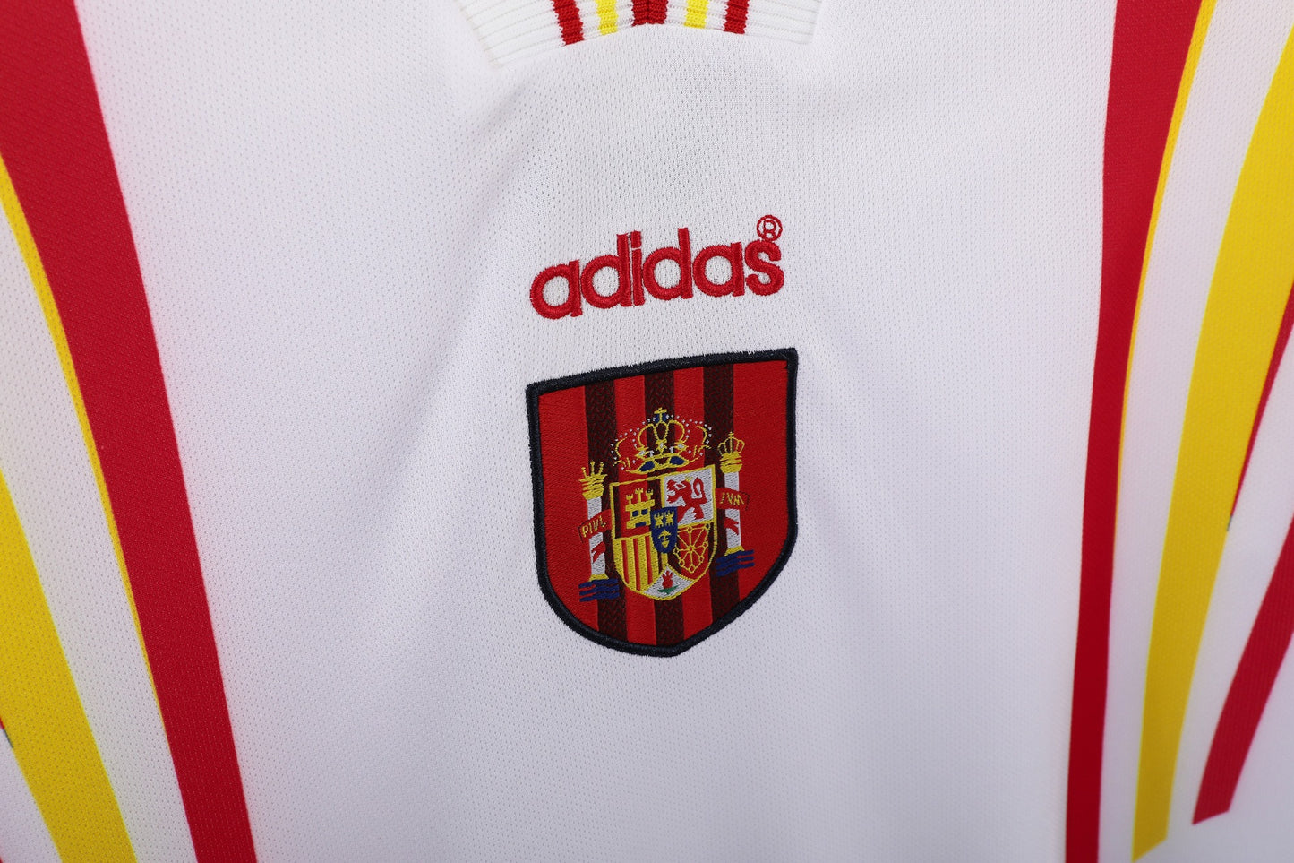 España 1996 Segunda Camiseta Visitante Blanca