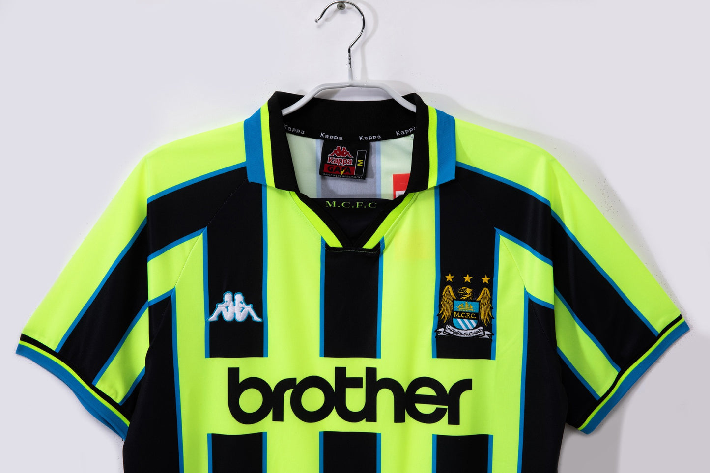 Maillot de football rétro extérieur Manchester City 1998-1999