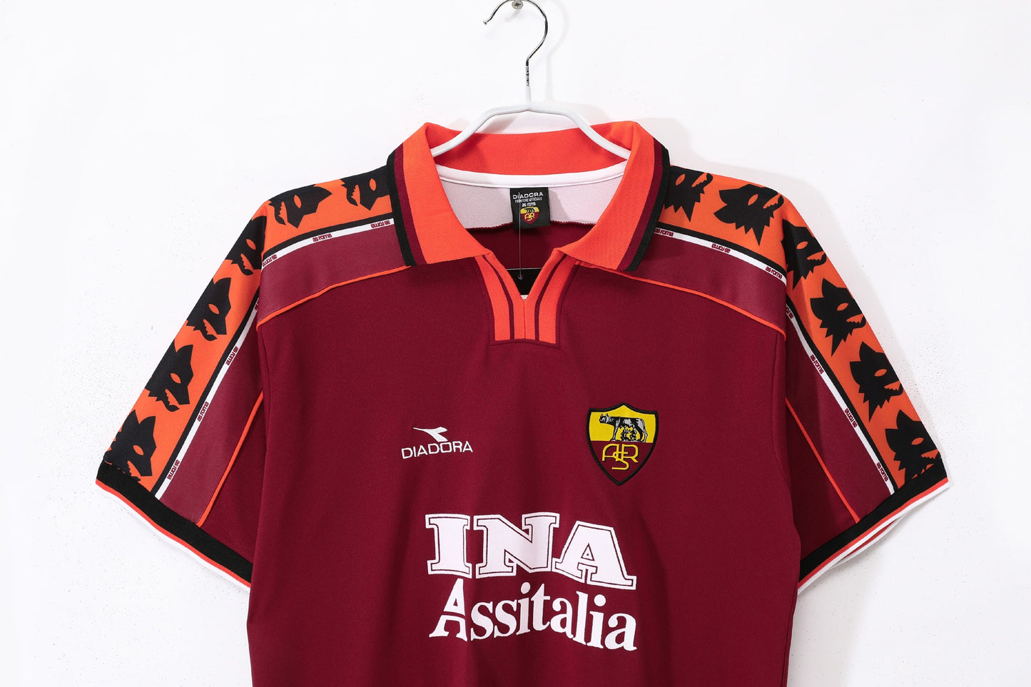 Camiseta de fútbol retro del AS Roma 1998-1999 (local)