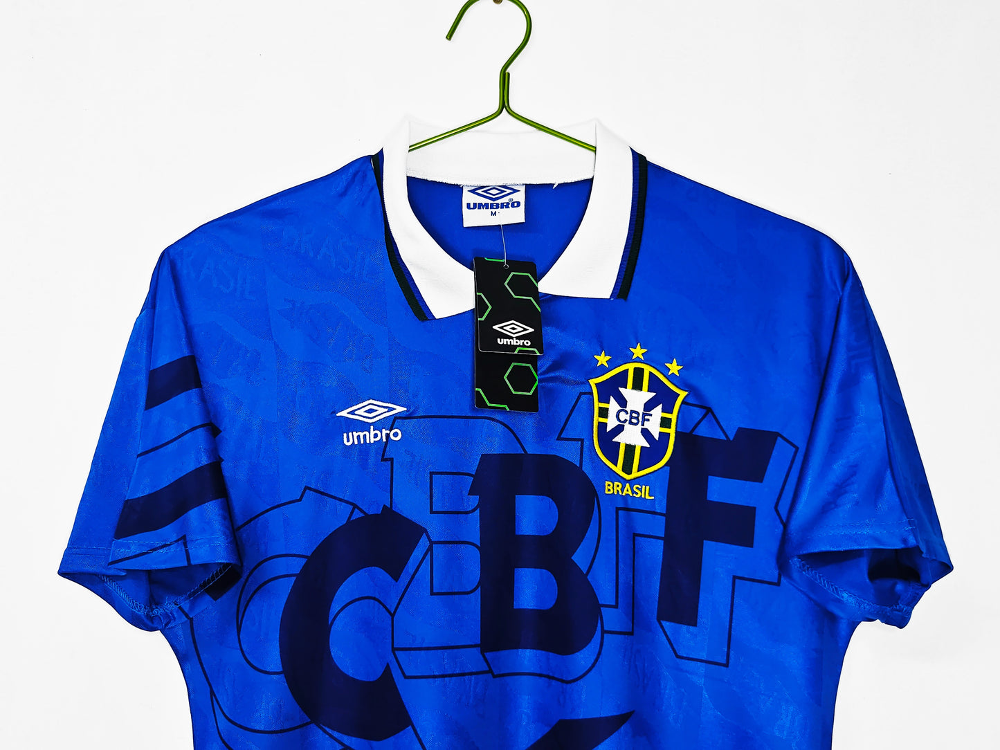 Brazil 1992 Away Blue Jersey
