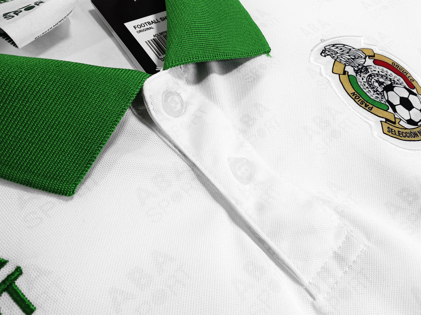 Camiseta de visitante de México 1995