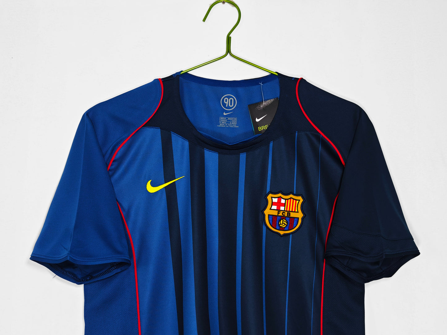 Barcelona 2004-2005 Away Blue Jersey