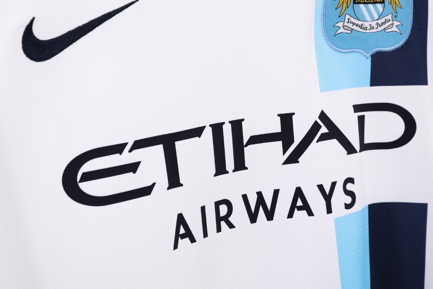 Maillot de foot rétro extérieur blanc Manchester City 2013-2014