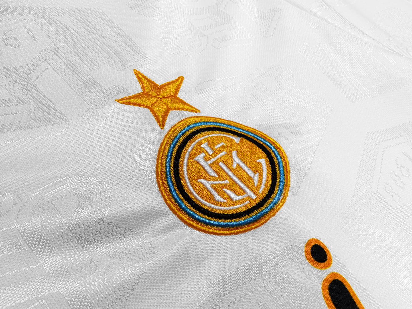 Camiseta de visitante blanca del Inter de Milán 1994-1995
