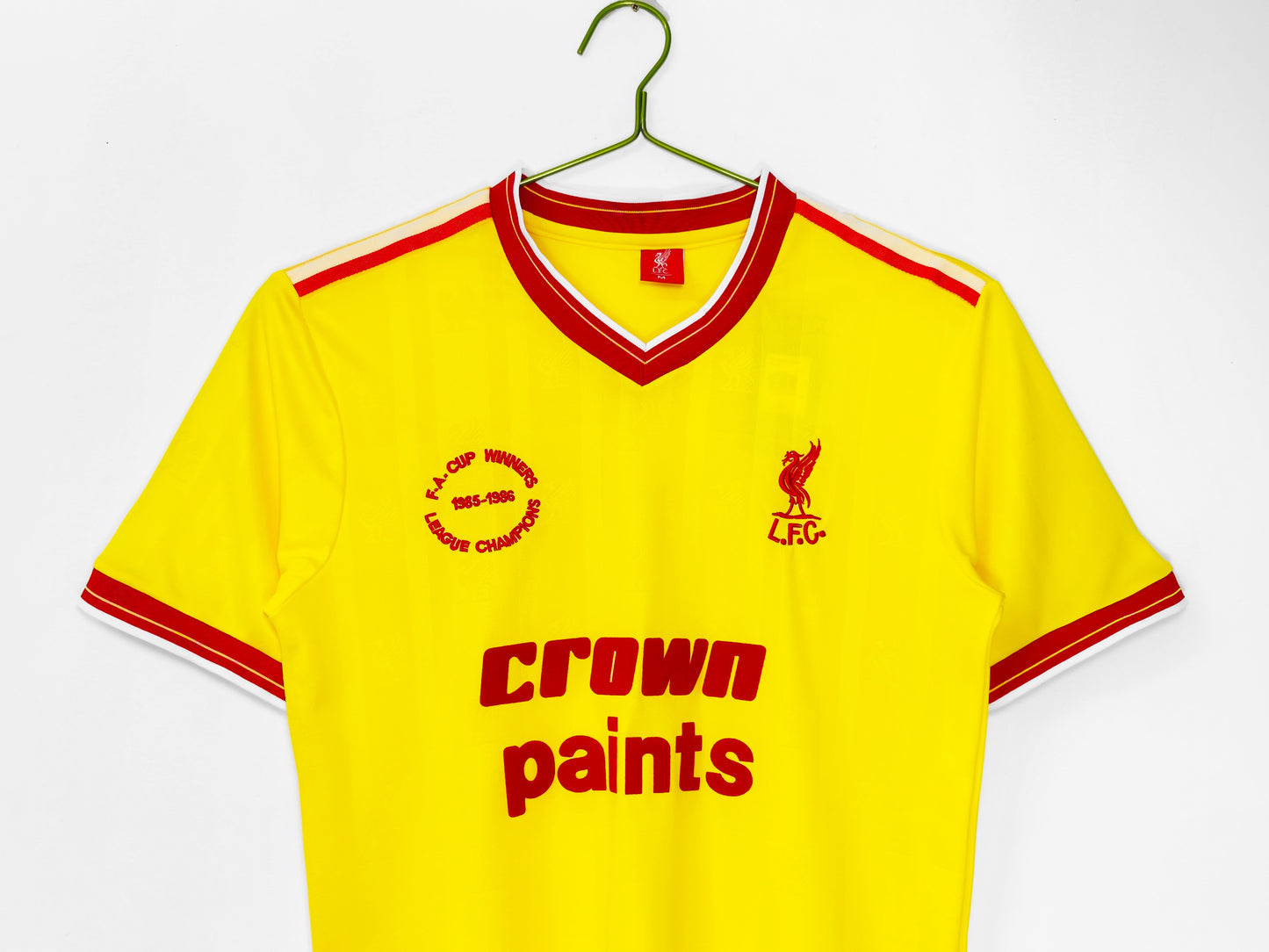 Maillot Jaune Extérieur de Liverpool 1985-1986