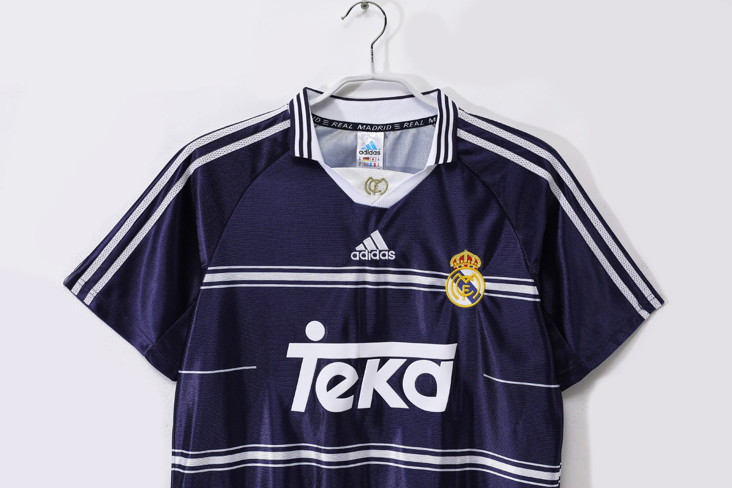 Camiseta de Fútbol Retro Real Madrid 1998-1999 Visitante Azul