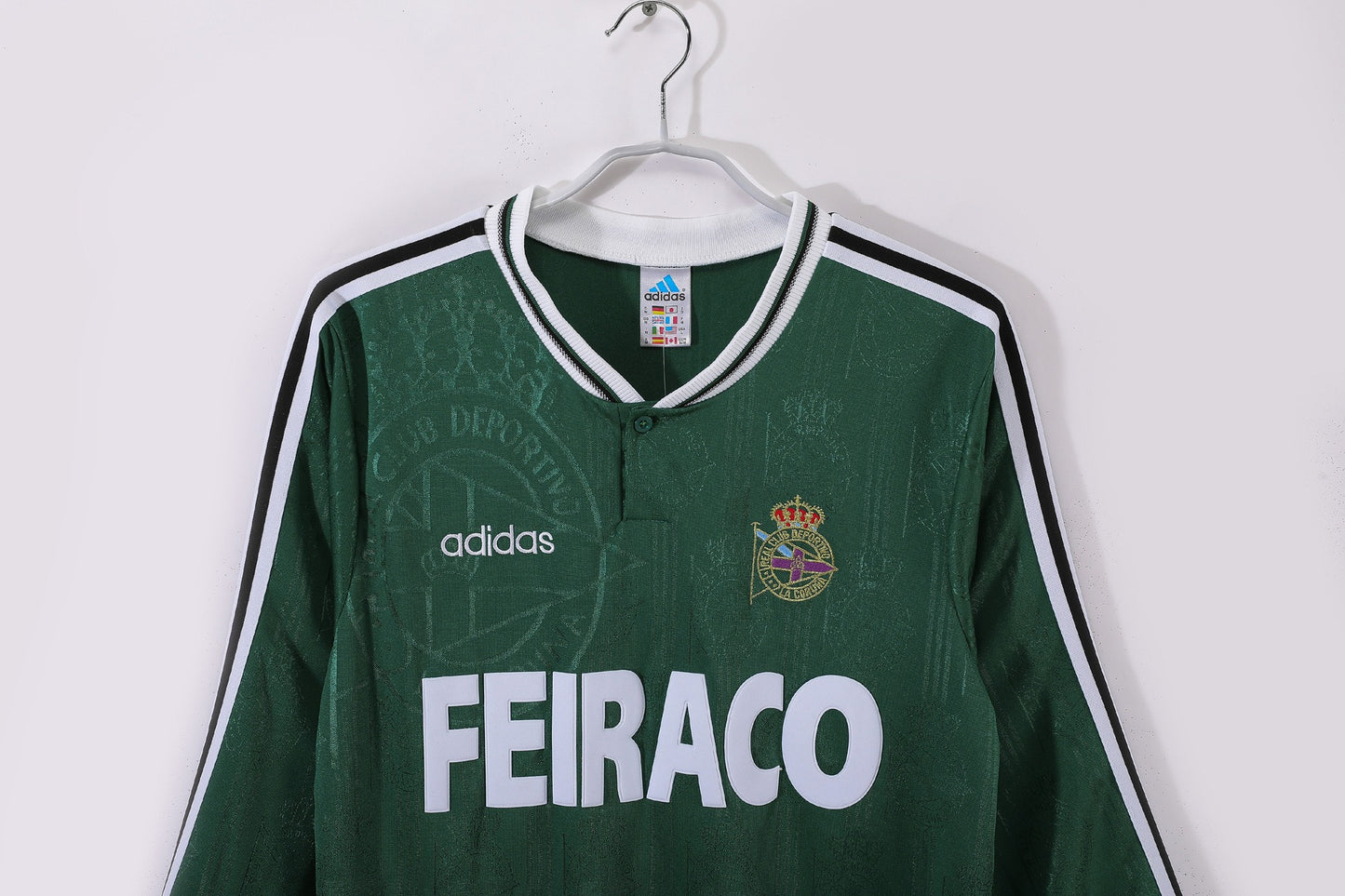 Maillot Domicile à Manches Longues Vert Deportivo La Coruña 1999-2000