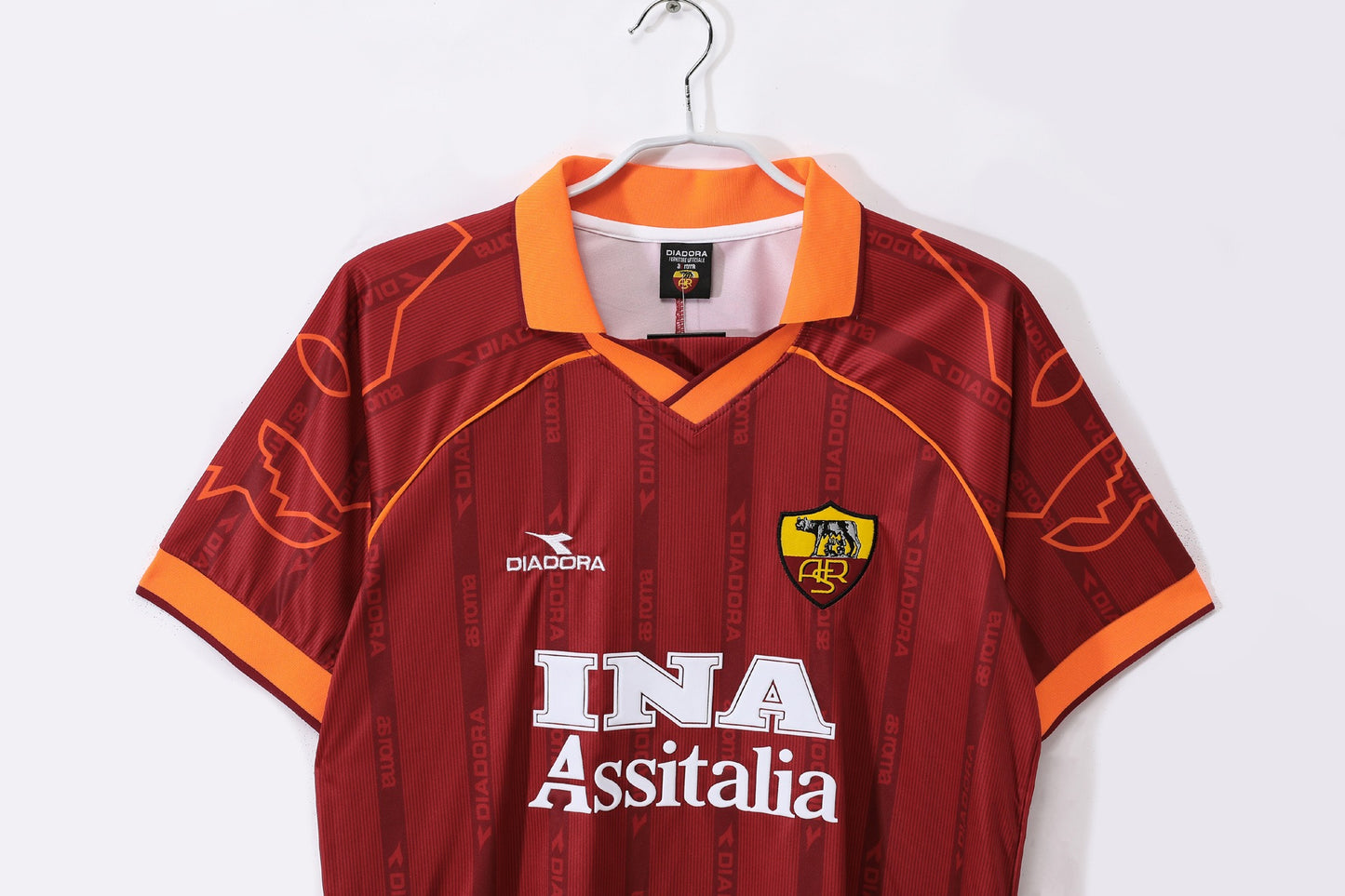 Camiseta de Fútbol Retro Local Roma 1999-2000