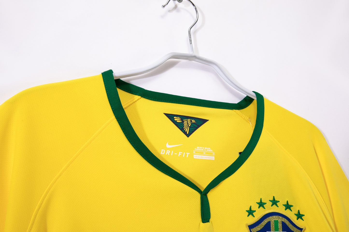 Maillot de football rétro domicile Brésil 2014