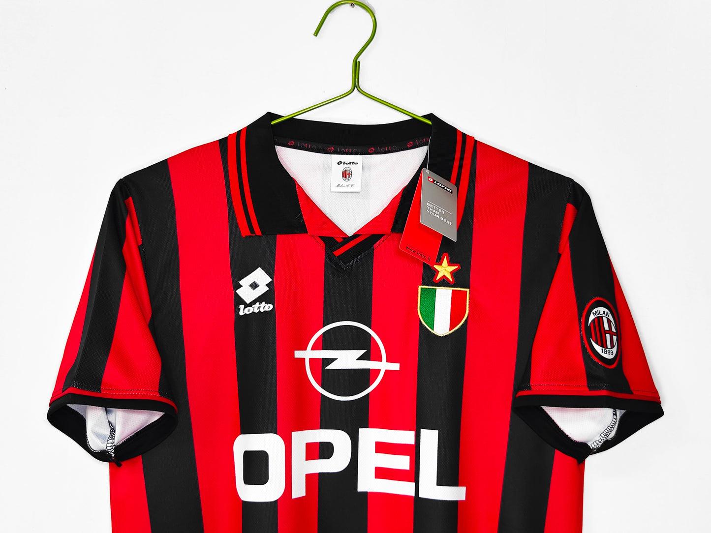 AC Milan 1996-1997 Home Retro Football Shirt