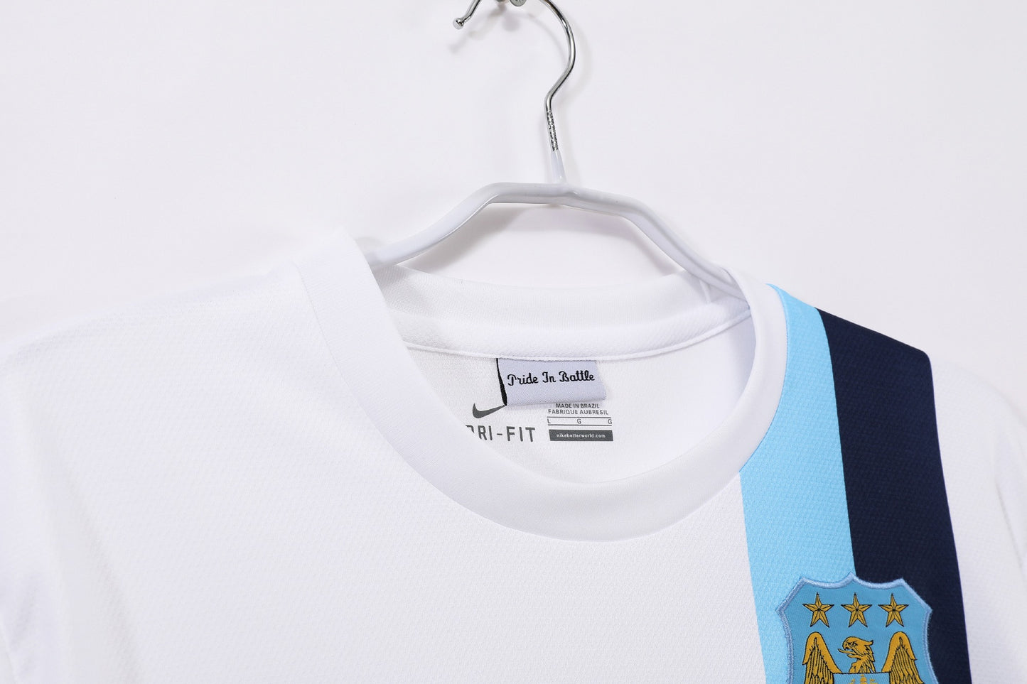 Maillot de foot rétro extérieur blanc Manchester City 2013-2014