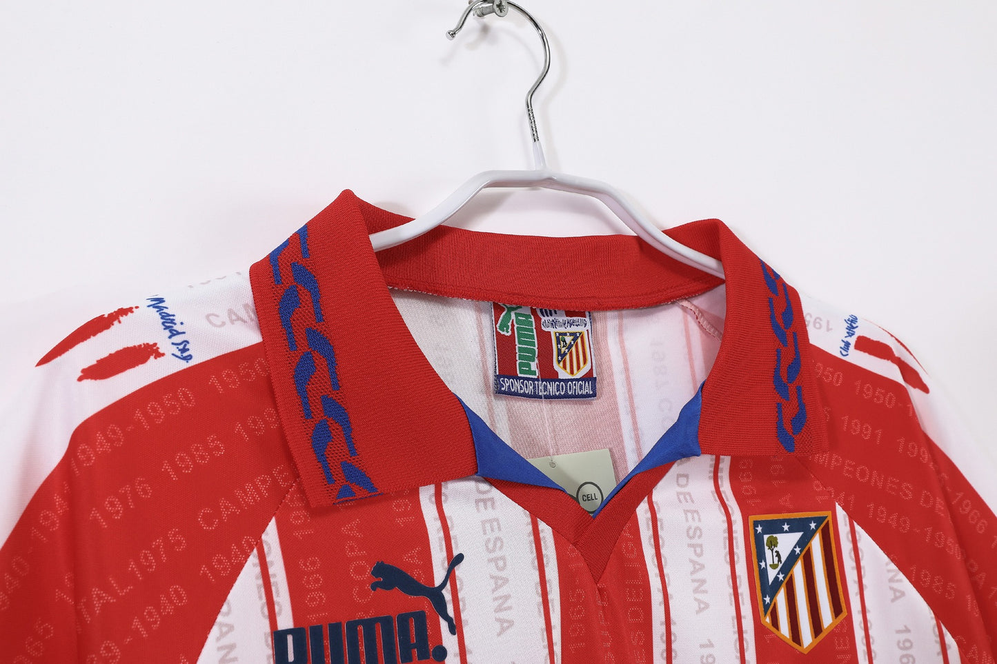 Atletico Madrid 1995-1996 Home Retro Football Shirt