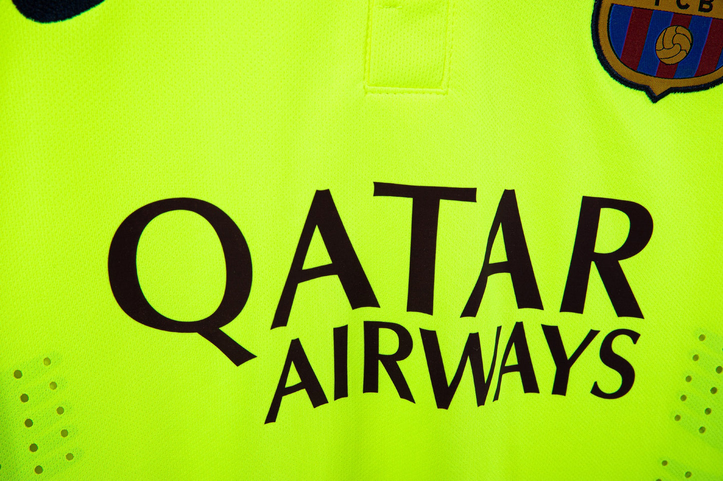 Maillot de Foot Rétro Vert Extérieur Barcelone 2014-2015