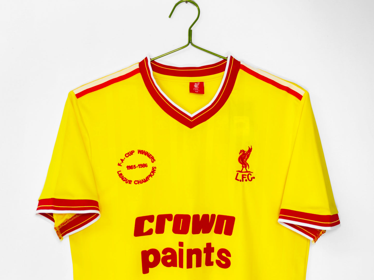 Maillot Jaune Extérieur de Liverpool 1985-1986