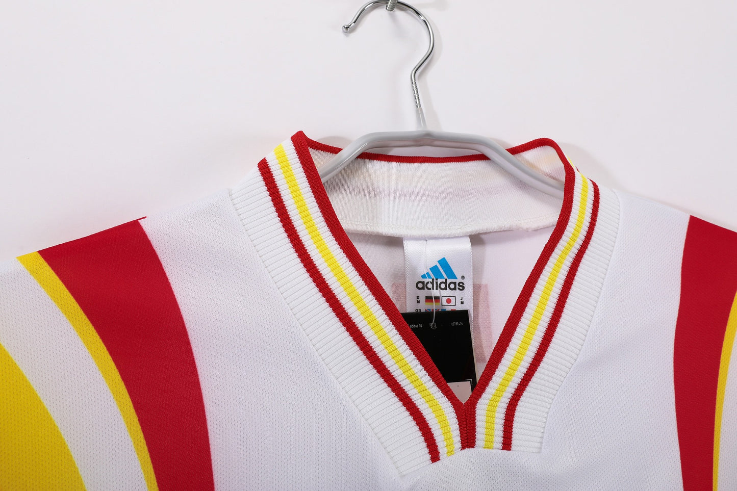 España 1996 Segunda Camiseta Visitante Blanca