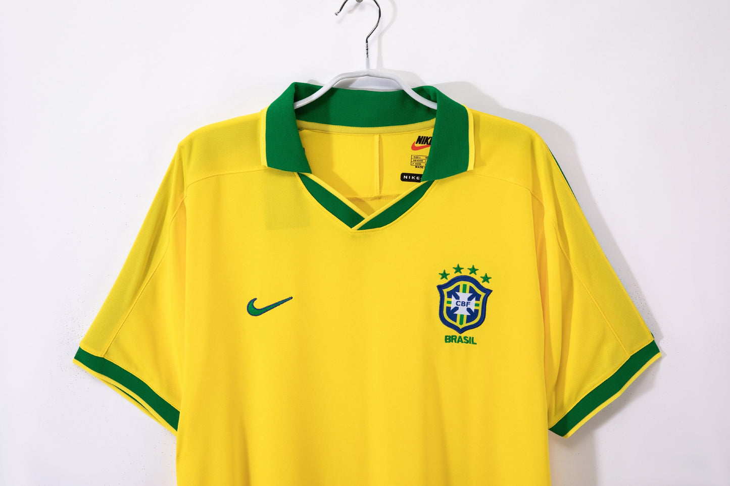 Brazil 1997 Home Retro Football Shirt