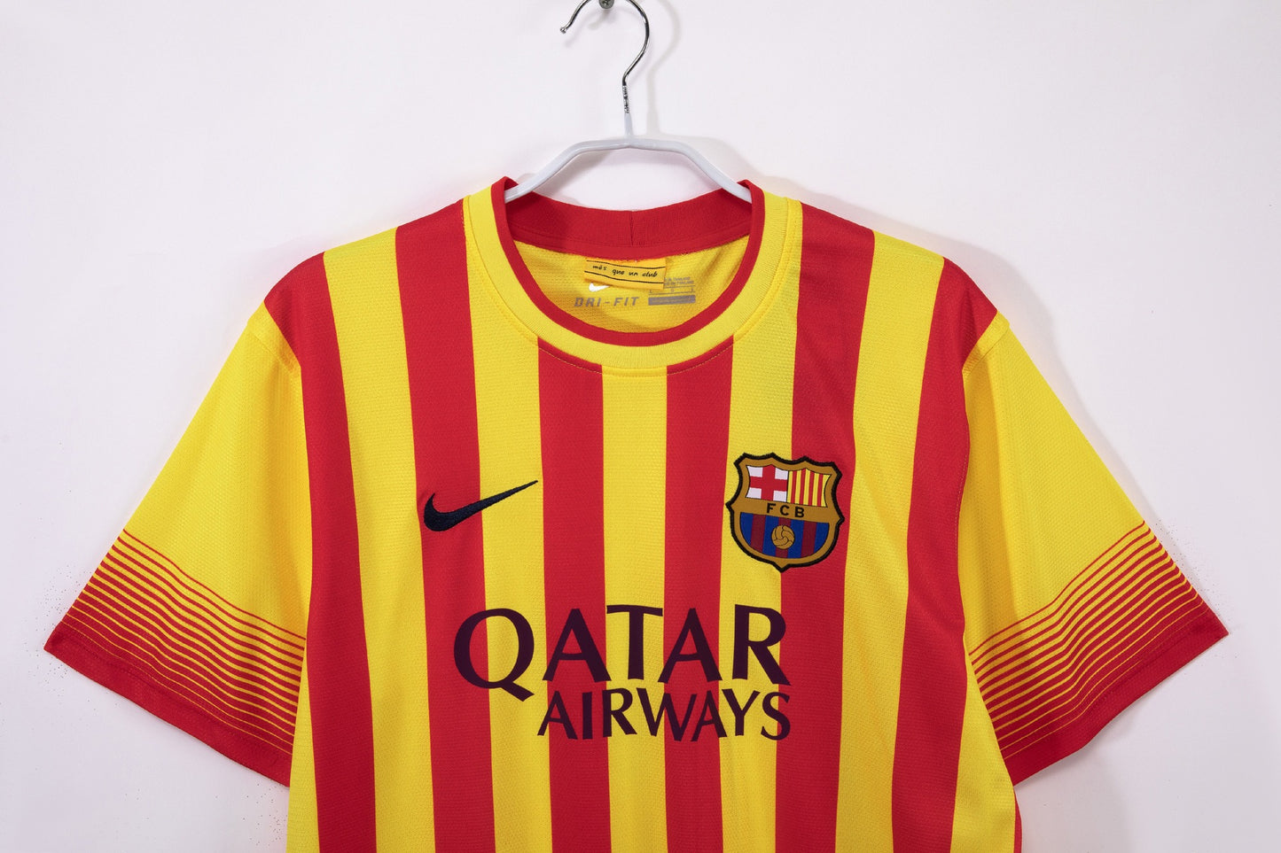 Maillot de Foot Rétro Extérieur Jaune Barcelone 2013-2014
