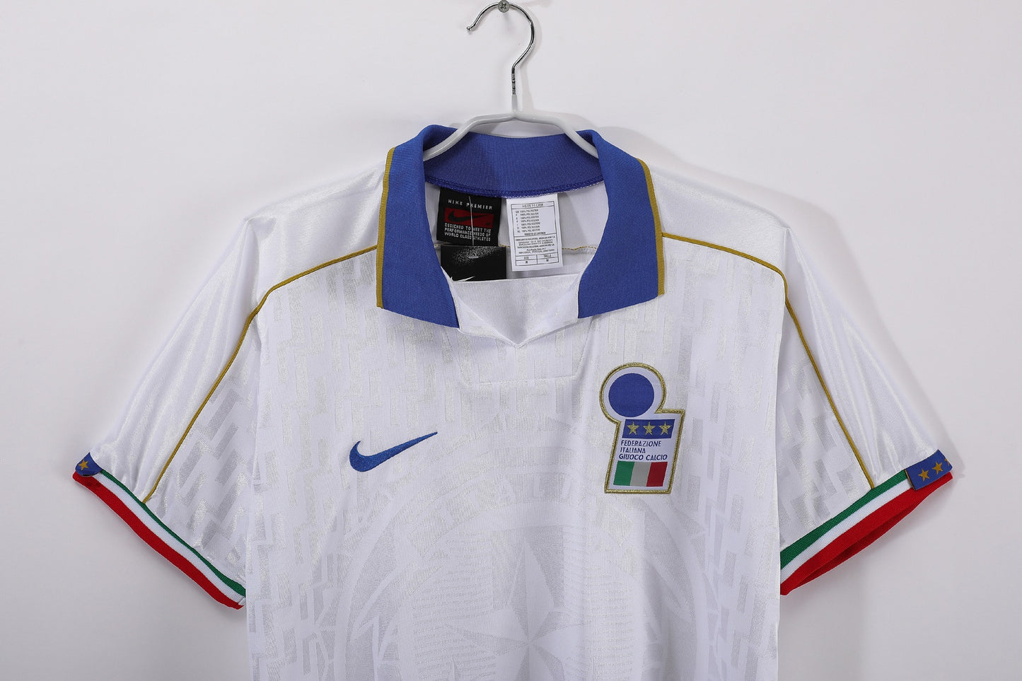 Camiseta Blanca de Visitante Italia 1995