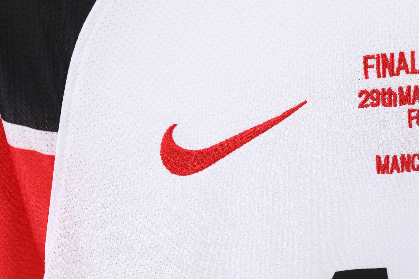 Maillot extérieur blanc manches longues Manchester United 2010-2011