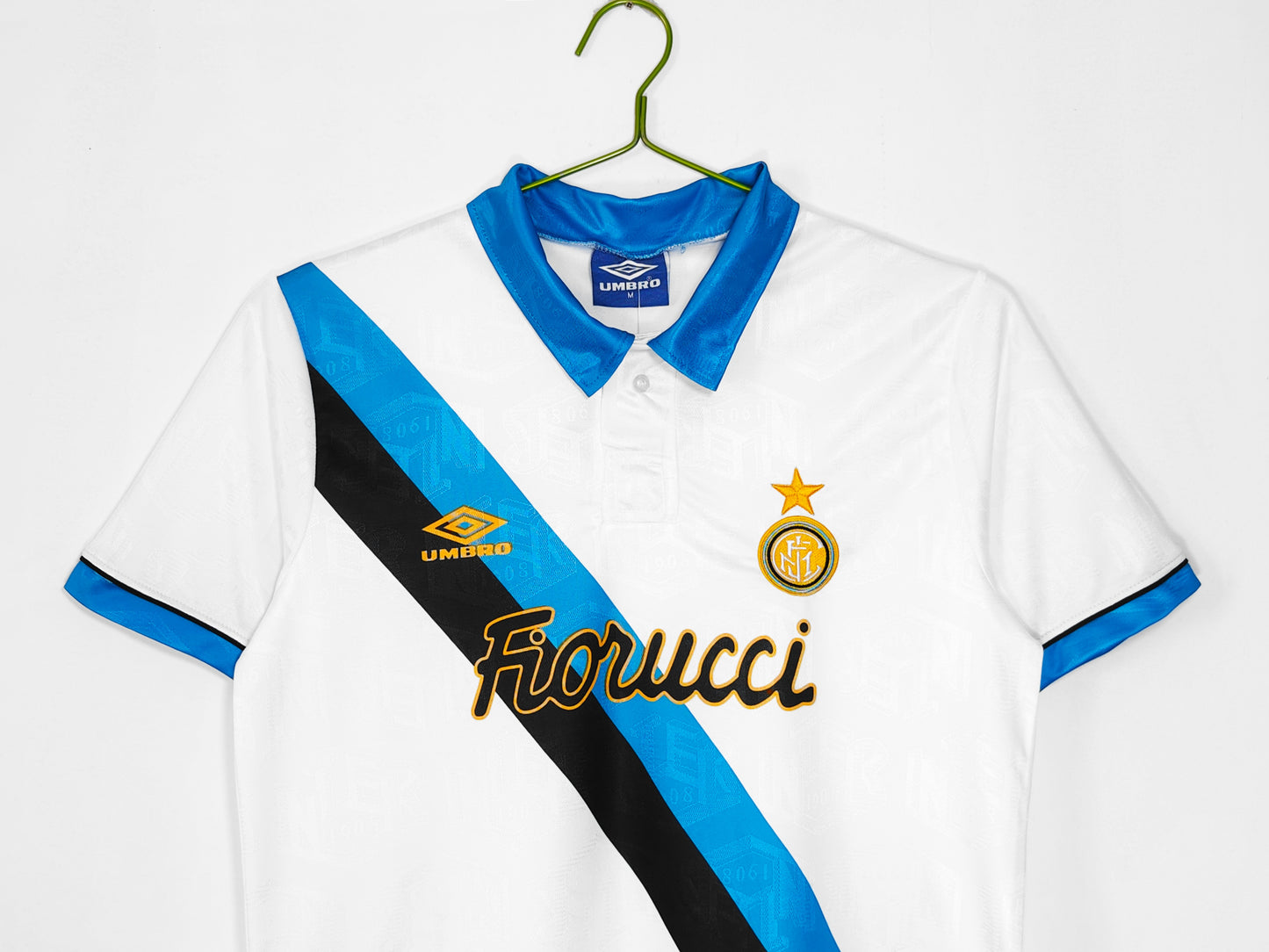Camiseta de visitante blanca del Inter de Milán 1994-1995