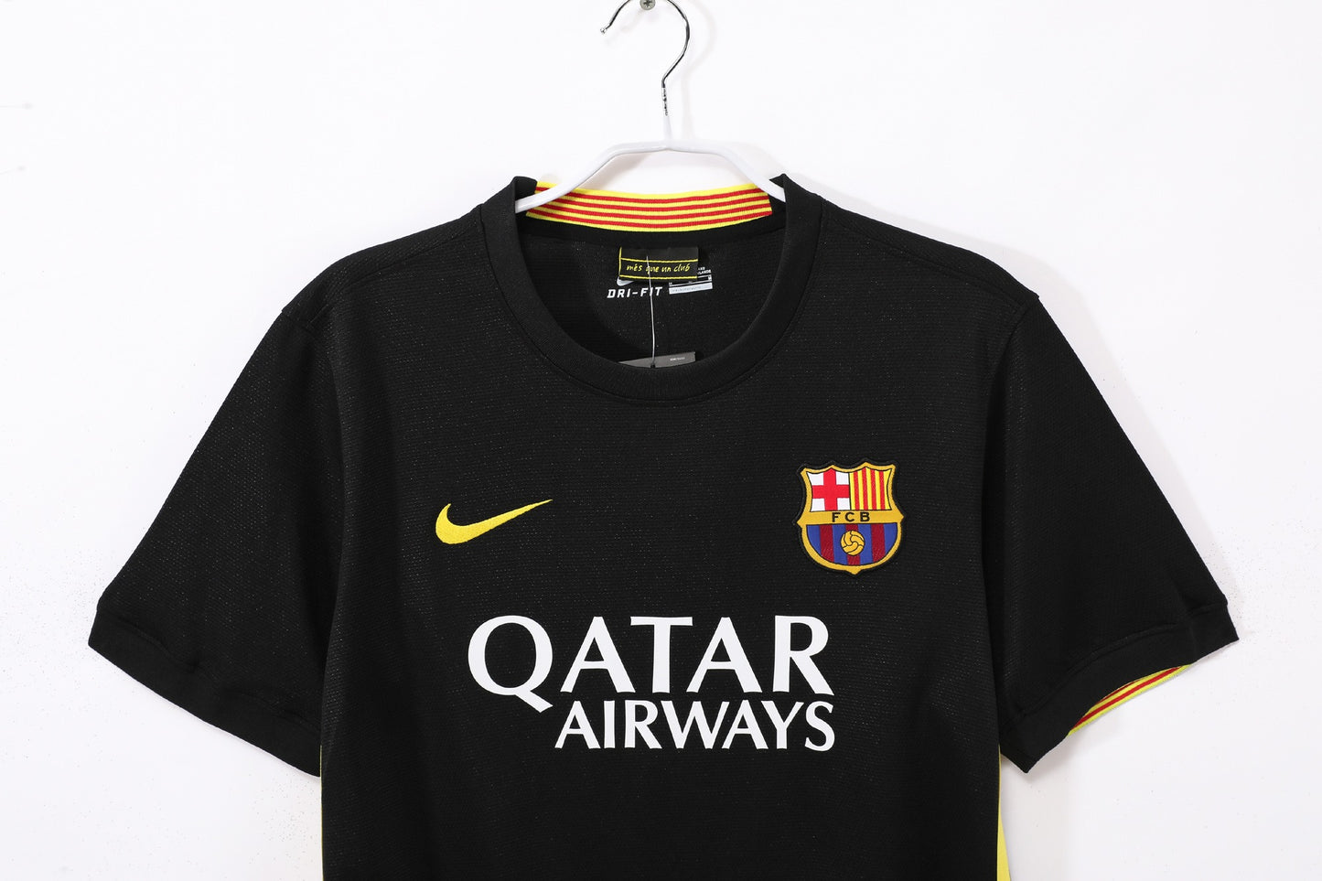 Maillot de football rétro extérieur noir Barcelone 2013-2014
