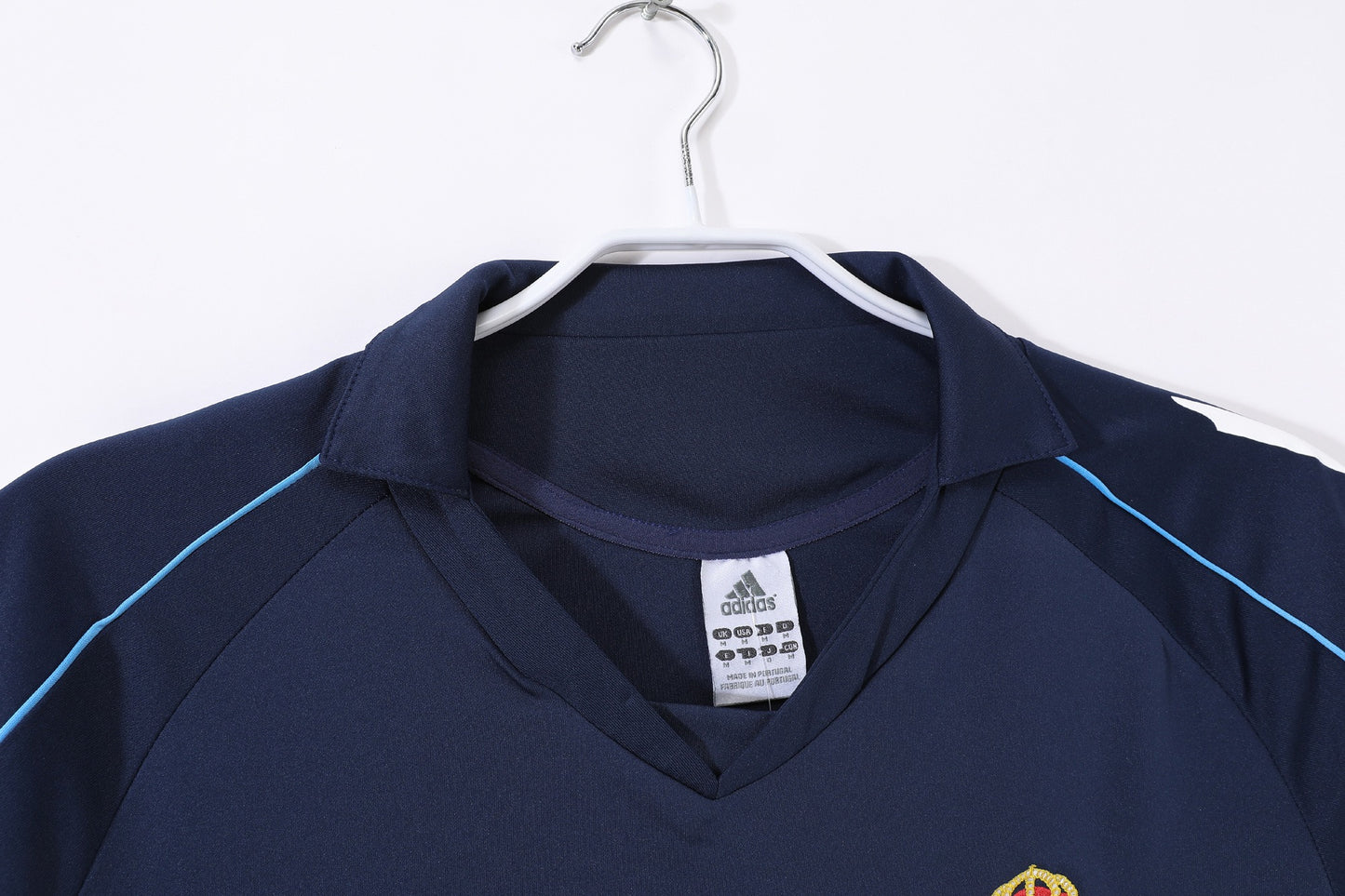 Maillot extérieur bleu à manches longues du Real Madrid 2005-2006