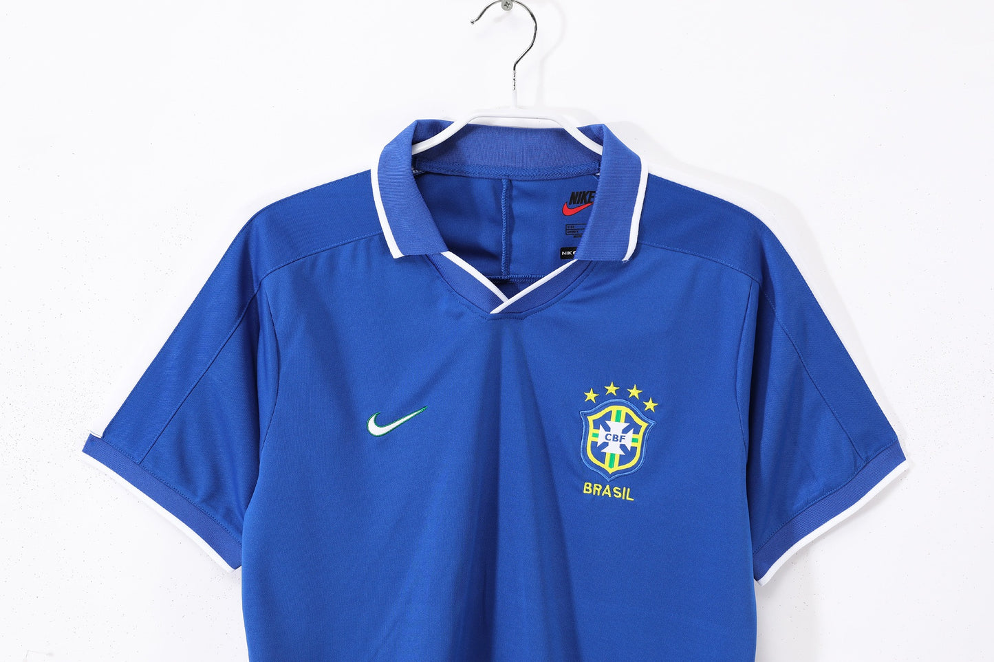 Brazil 1997 Away Blue Jersey