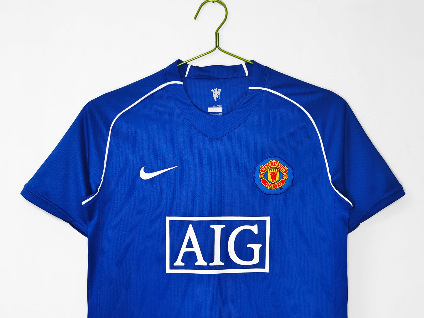 Maillot de gardien de but bleu Manchester United 2007-2008
