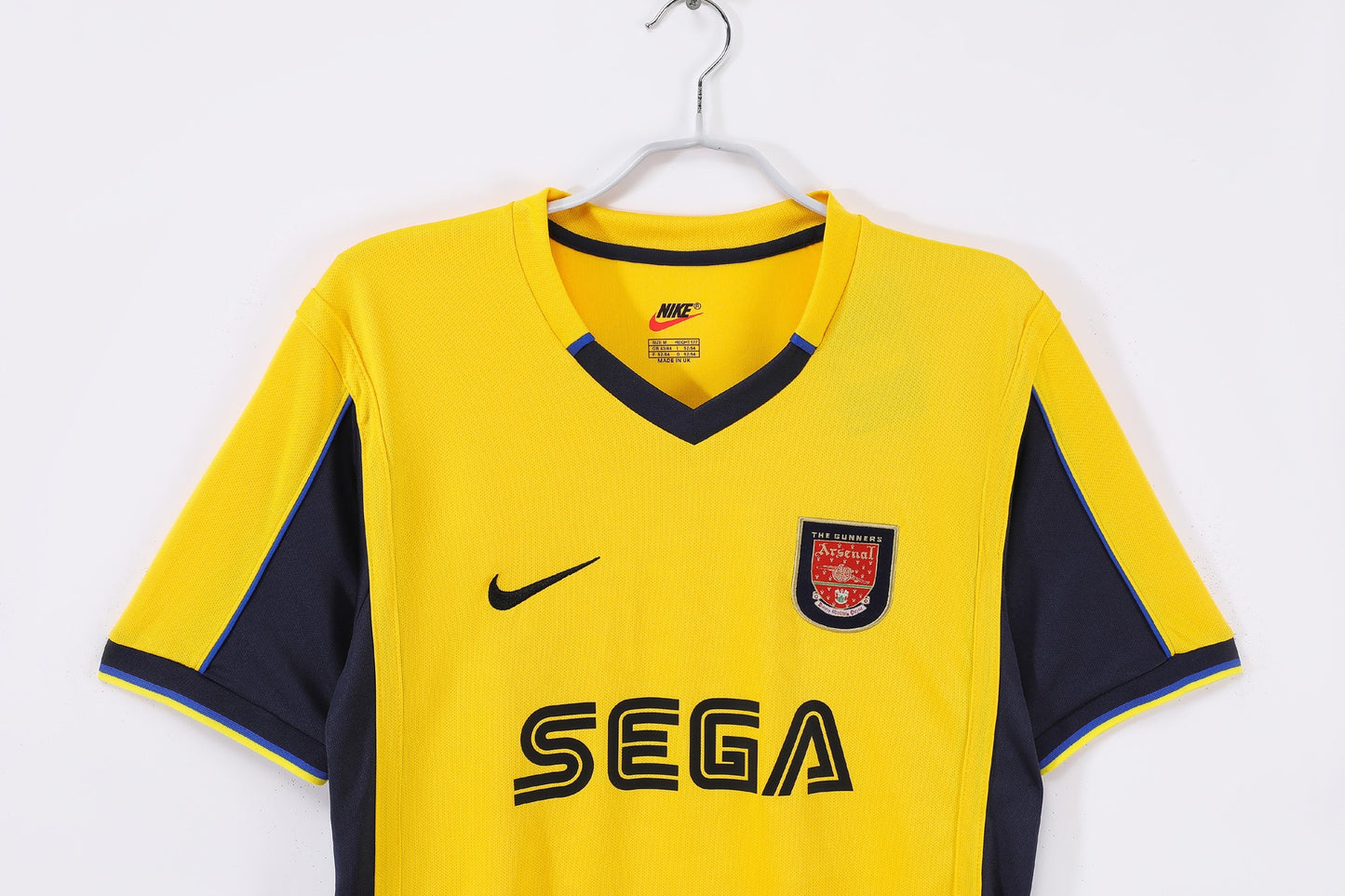Maillot jaune extérieur Arsenal 2000-2001